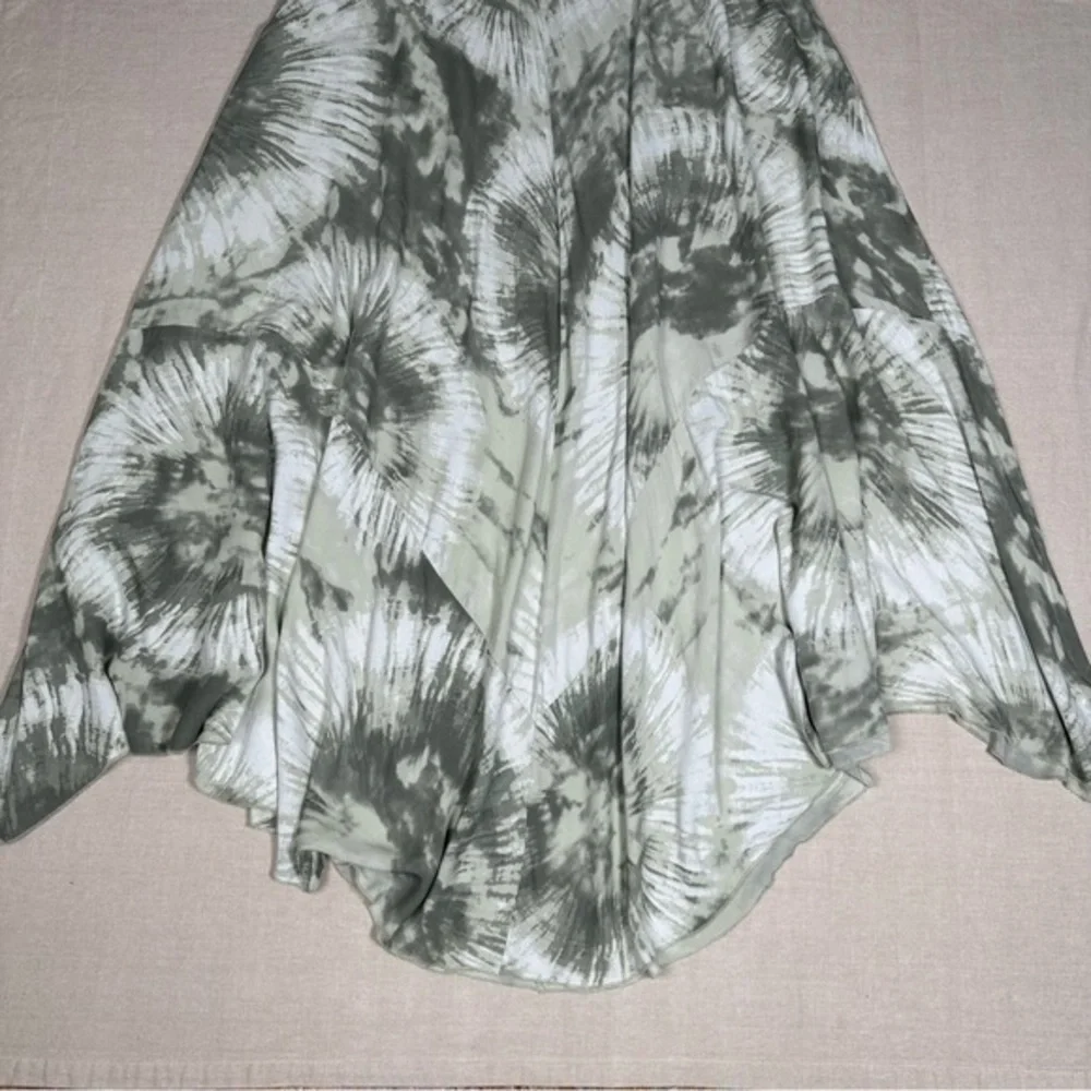Venti6 Made in Italy Tie Dye Boho Maxi Dress Asymmetric‎ Handkerchief Hem Size S